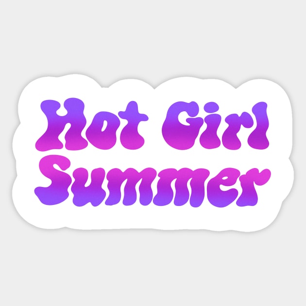 Hot Girl Summer Design Sticker by jillell